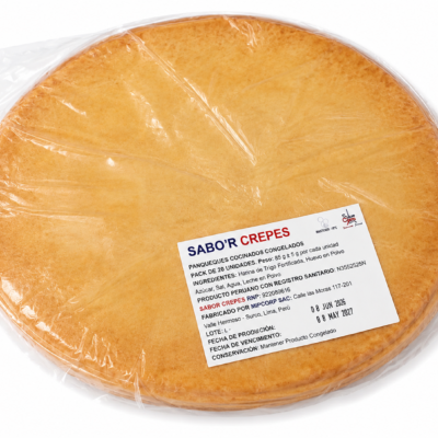 PACK DE 20 CREPES PRECOCIDOS CONGELADOS PARA CAFETERIAS Y RESTAURANTES